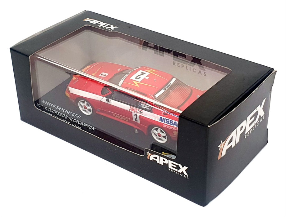Apex Replicas 1/43 Scale AR102 - Nissan Skyline GT-R 3rd #2 Tooheys 1000 1992