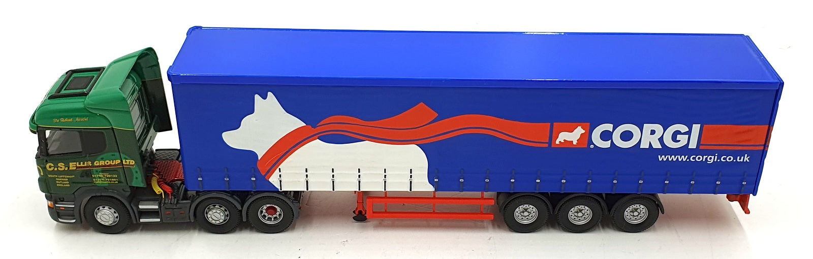 Corgi 1/50 Scale Diecast CC13709 - Scania R Series Curtainside - CS Ellis Corgi