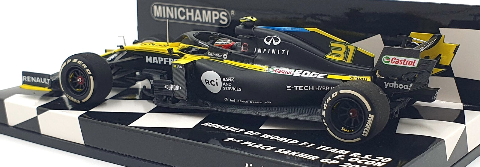 Minichamps 1/43 Scale 417 201631 Renault DPW F1 R.S.20 #31 2nd Sakhir GP 2020