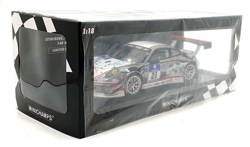 Minichamps 1/18 Scale 155 166021 Porsche 911 GT3 R #21 24h Nurburgring 2016