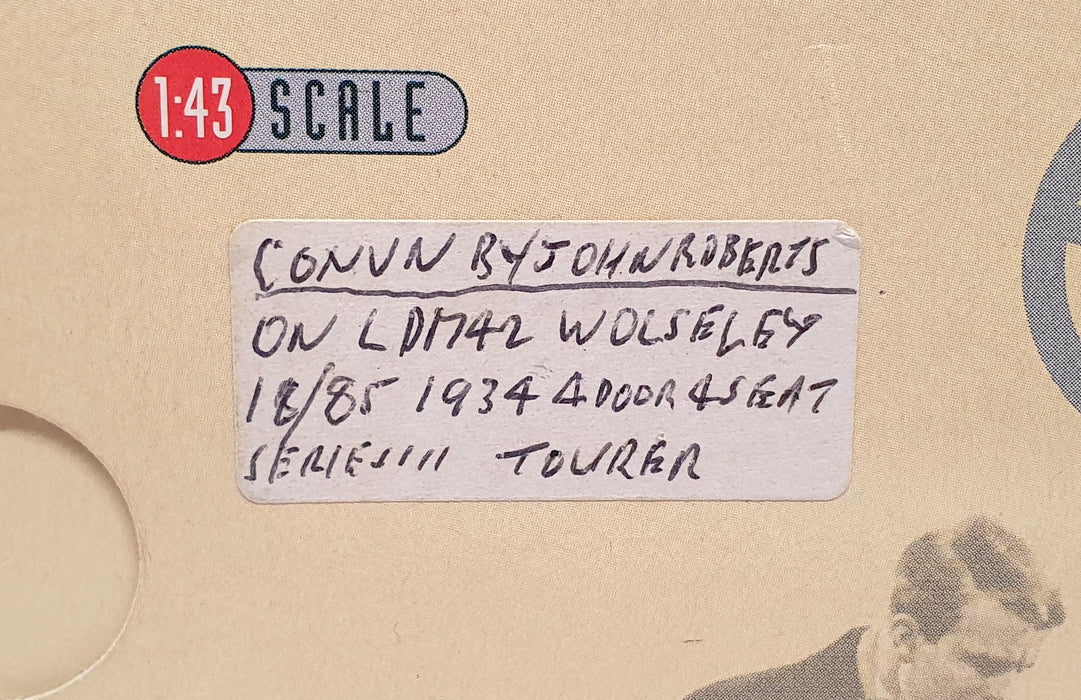 Lansdowne Models 1/43 Scale LDM42 - Wolseley 18/85 Series III JOHN ROBERTS