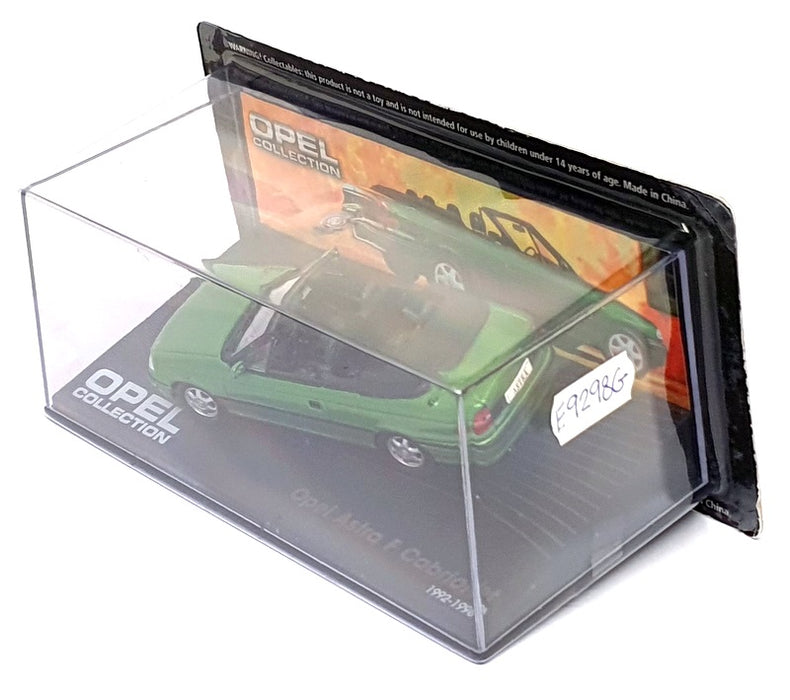 Eaglemoss 1/43 Scale E9298G - 1992-1998 Opel Astra F Cabrio - Met. Green