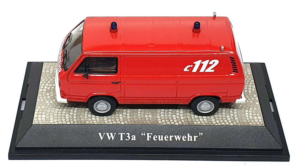 Premium ClassiXXs 1/43 Scale 11406 - VW Volkswagen T3a Fire Kastenwagon - Red