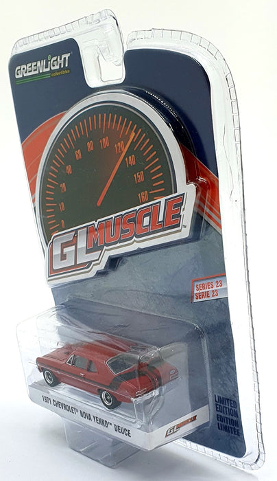 Greenlight 1/64 Scale 13270-E - 1971 Chevrolet Nova Yenko Deuce - Red