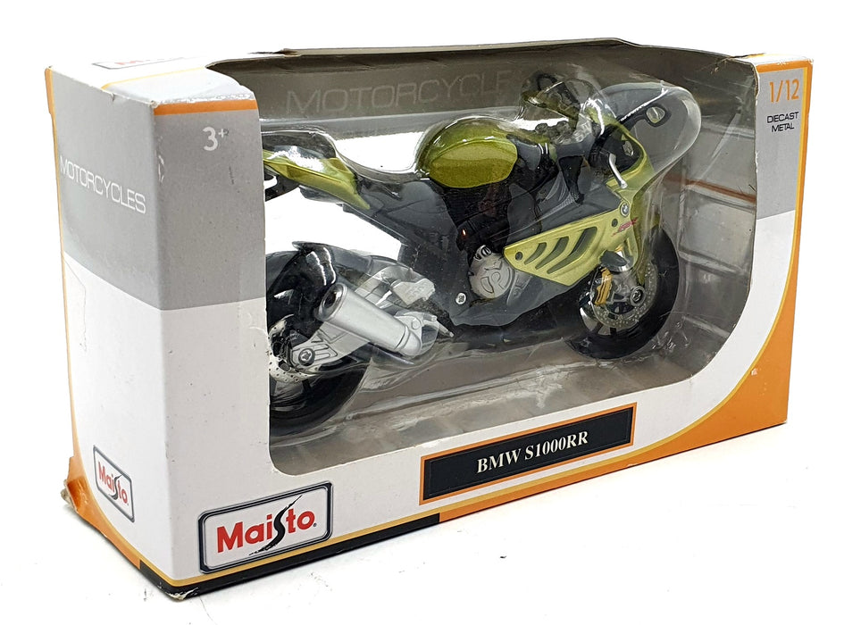 Maisto 1/12 Scale 31191 - BMW S1000RR Motorbike - Met. Green