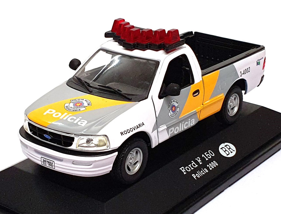 Altaya 1/43 Scale PZ05 - Ford F150 Policia Police Truck 2000 - White/Yellow/Grey