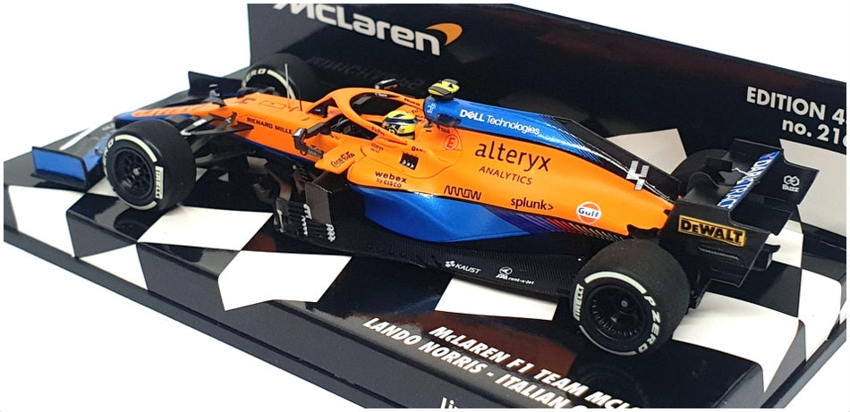 Minichamps 1/43 Scale 537 215804 - F1 McLaren MCL35M Italian GP 2021 Norris