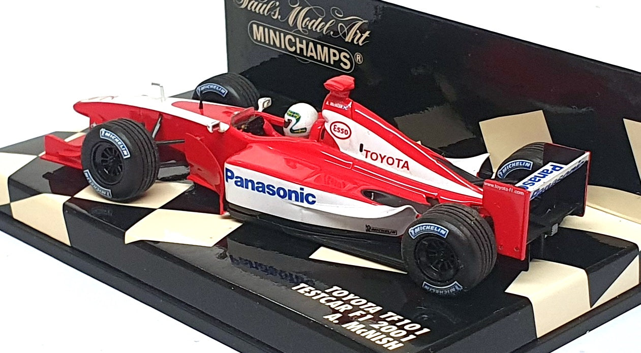 Minichamps 1/43 Scale 400 010225 - F1 Toyota TF101 Testcar 2001 A. McNish - Red
