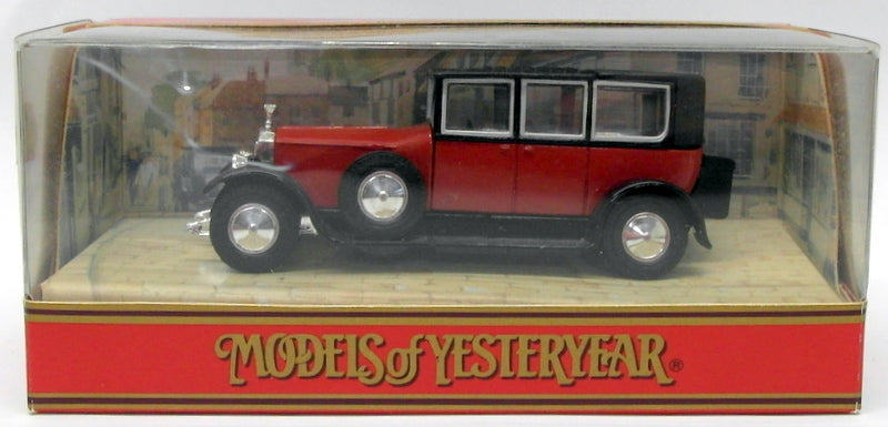 Matchbox Models Of Yesteryear Diecast Y-36 - Rolls Royce Phantom I - Black Red