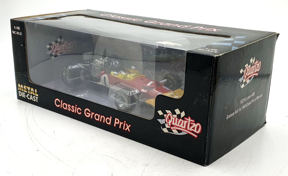 Quartzo 1/18 Scale Diecast 18210 - F1 Lotus 49B 1st #1 G.Hill Monaco GP 1969