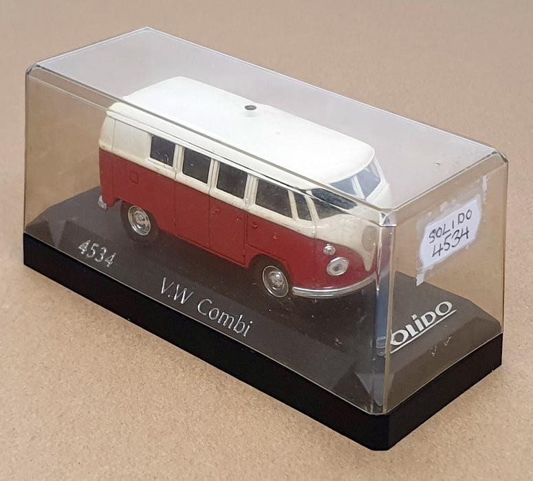 Solido 1/43 Scale Diecast 4534 - Volkswagen VW Combi - White/Red