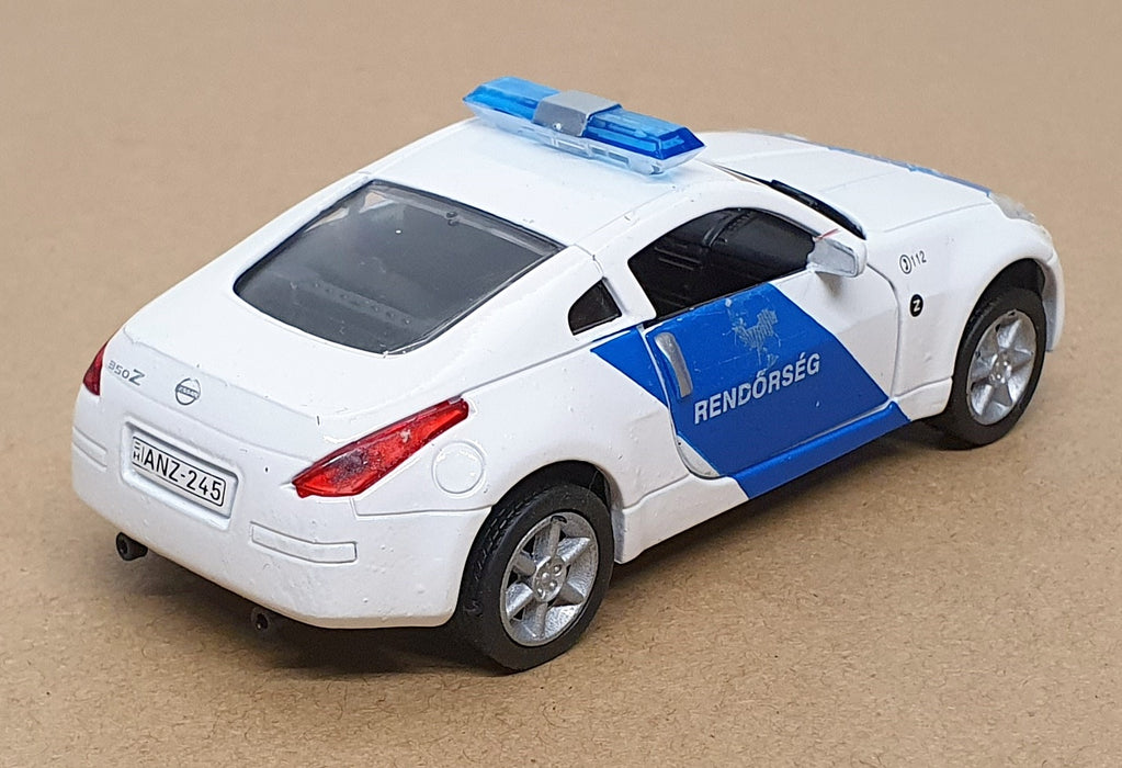 Amercom 1/43 Scale AM245 - Nissan 350Z Hungary Police Car - White/Blue