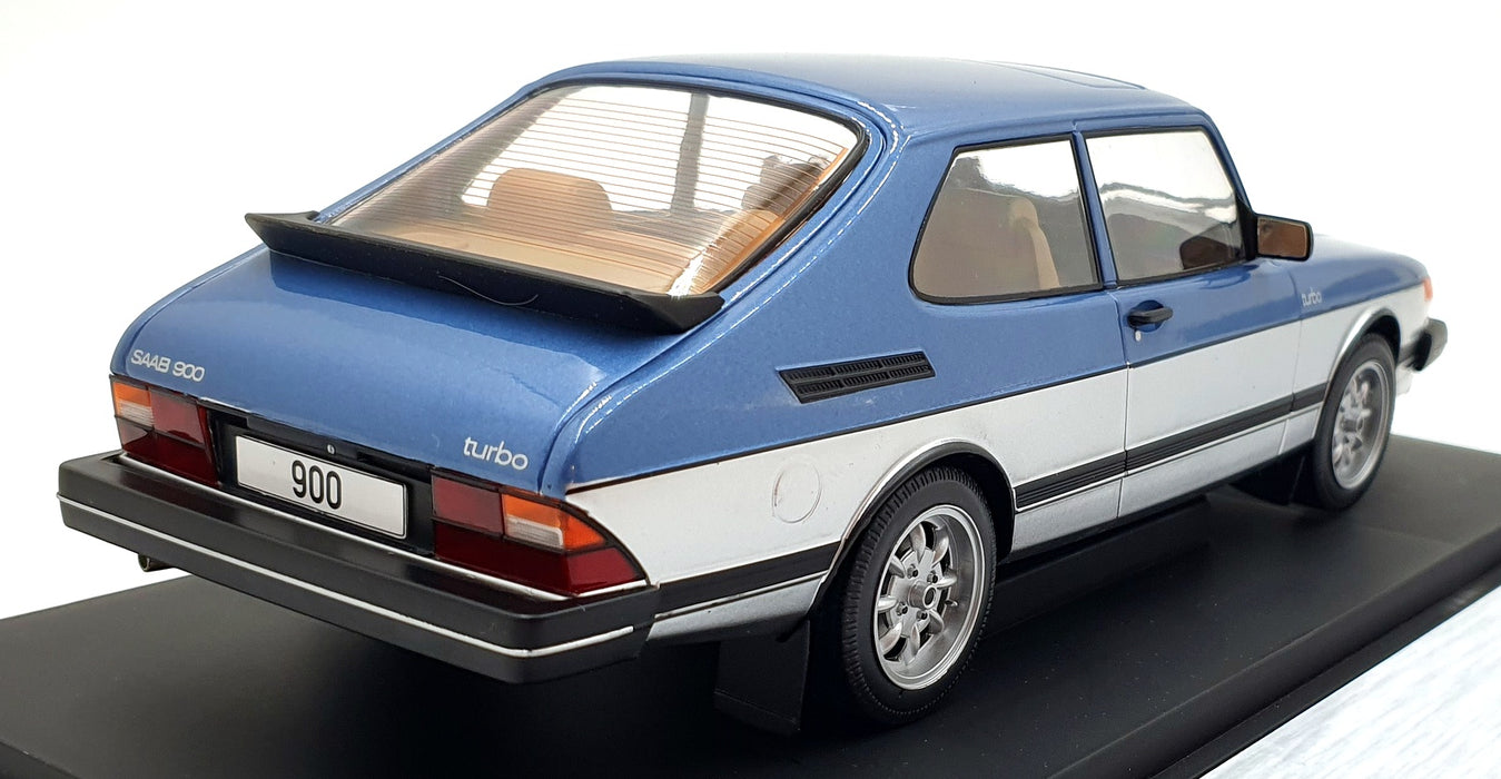 Model Car Group 1/18 Scale MCG18261MCW - Saab 900 Turbo - Blue/Silver