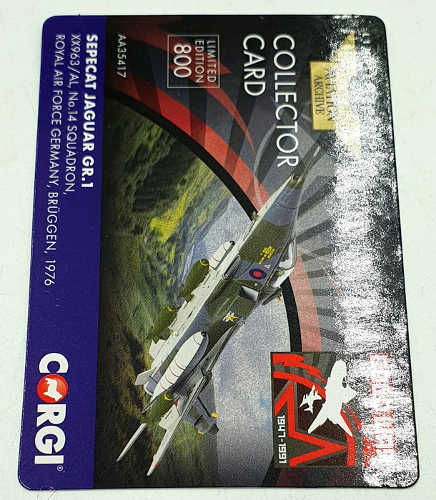 Corgi 1/72 Scale AA35417 - Sepecat Jaguar GR.1 Aircraft RAF Germany 1976