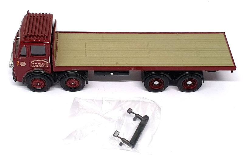 Corgi 1/50 Scale CC10603 - Leyland Octopus Platform Lorry E. Derbyshire - Maroon