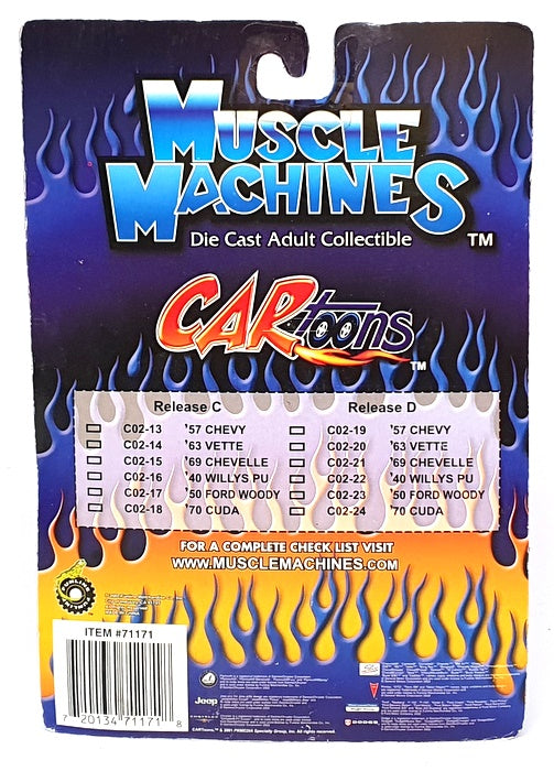 Muscle Machines 1/64 Scale 71171 C02-24 - 1970 Plymouth Cuda - Orange