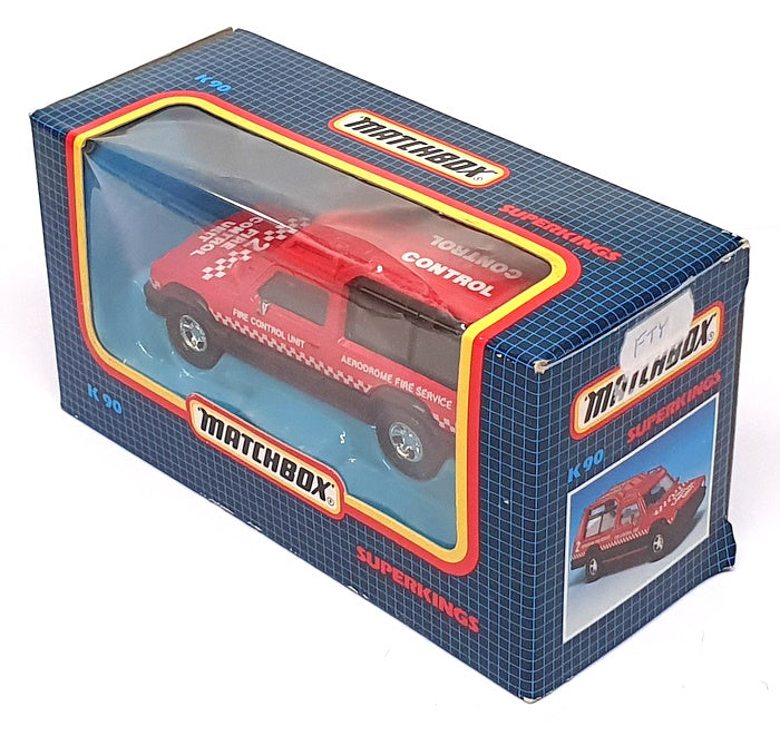 Matchbox Appx 12cm Long K 90 - Matra Rancho Aerodrome Fire Service - Red