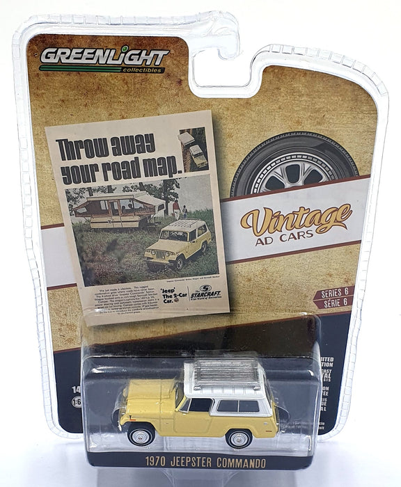 Greenlight 1/64 Scale 39090 - 1970 Jeepster Commando - Cream