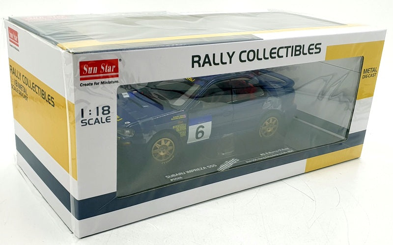 Sun Star 1/18 Scale Diecast 5526 Subaru Impreza 555 #6 R.Burns Hong Kong 1994