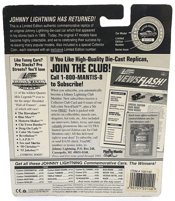 Johnny Lightning 1/64 Scale 100-142 - The Challengers TNT - Black