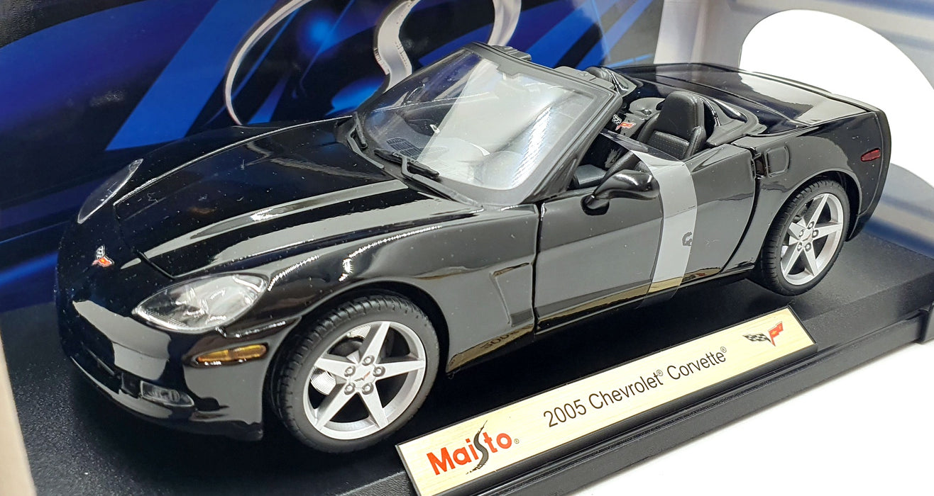 Maisto 1/18 Scale Diecast 31137 - 2005 Chevrolet Corvette - Black