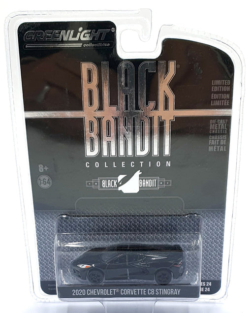 Greenlight 1/64 Scale 28050-F - 2020 Chevrolet Corvette C8 Stingray - Black