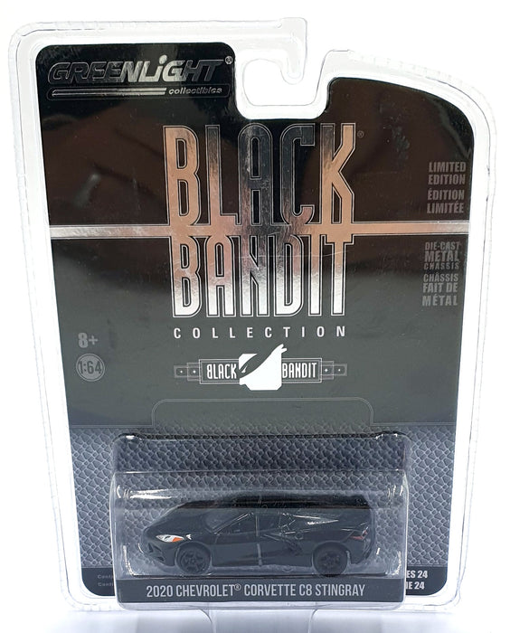 Greenlight 1/64 Scale 28050-F - 2020 Chevrolet Corvette C8 Stingray - Black