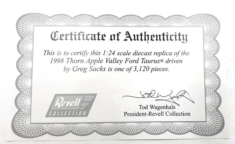 Revell 1/24 Scale RC249801481 - Ford Taurus #98 Thorn Apple Valley - Sacks