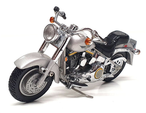 Franklin Mint 1/24 Scale B11X066 - 1990 Harley Davidson Fat Boy - Silver
