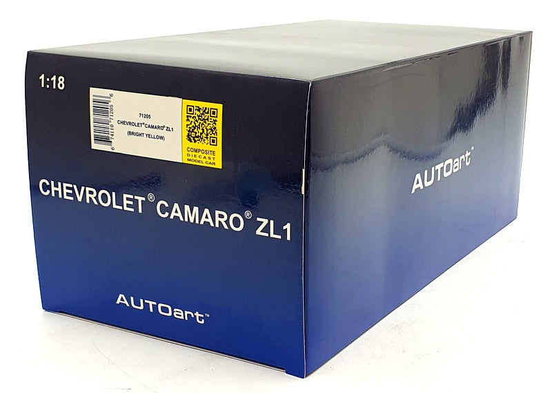 Autoart 1/18 Scale 71205 - Chevrolet Camaro ZL1 - Bright Yellow