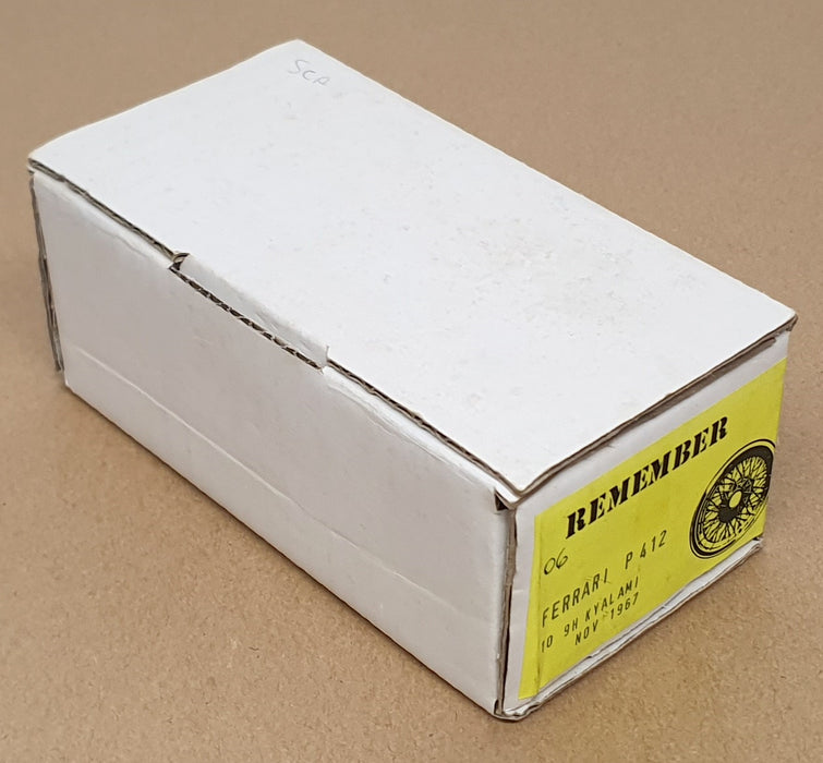 Remember 1/43 Scale Unbuilt Kit No. 06 - Ferrari P 412 10 9h Kyalami Nov 1967