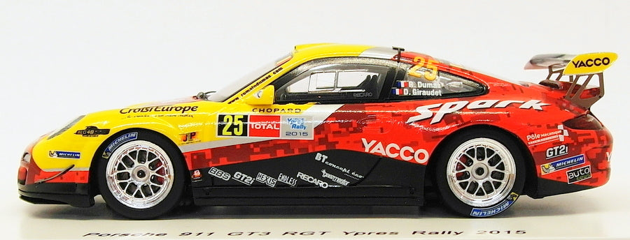 Spark 1/43 Scale SB104 - Porsche 911 GT3 RGT Ypres Rally 2015