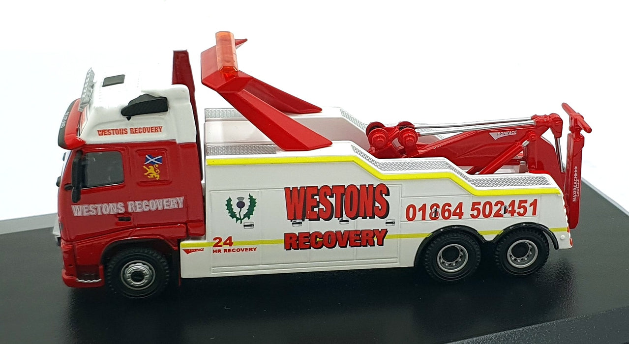 Oxford Diecast 1/76 Scale VOL06REC - Westons Volvo FH Recovery Truck - White