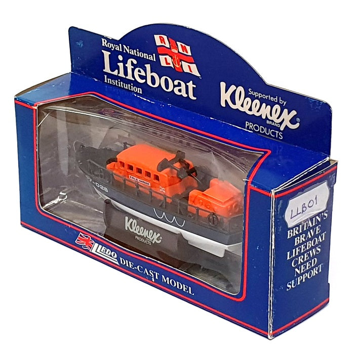 Lledo Appx 10cm Long LLB01 - RNLI Lifeboat 47-026 (Kleenex) Dk Blue/White/Orange
