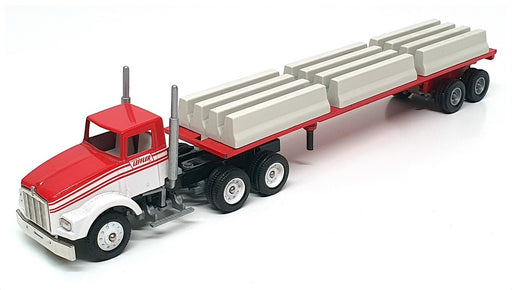 Winross 1/64 Scale 27324 - Kenworth Truck & Trailer (Leffler) - Red/White