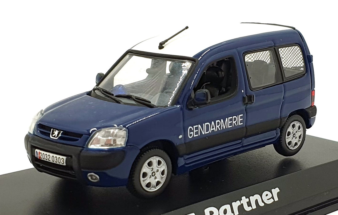 Norev 1/43 Scale 479813 - Peugeot Partner Van Gendarmerie - Blue