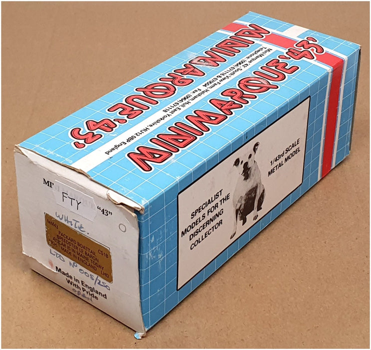 Minimarque 43 1/43 Scale CS1B - 1934 Packard Boattail Speedster - White