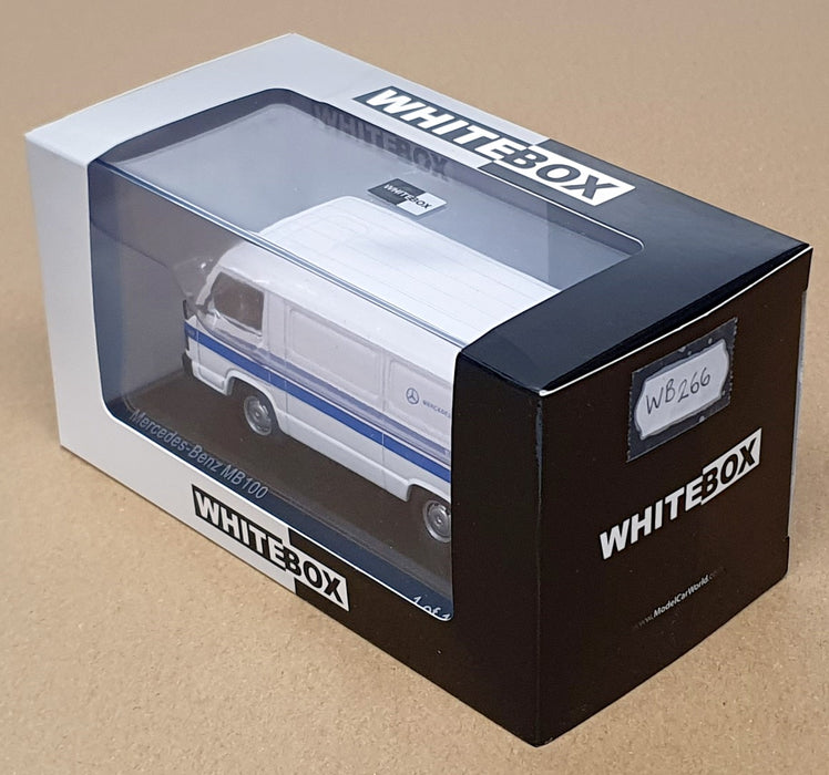 Whitebox 1/43 Scale WB266 - Mercedes Benz 100 Van MB Service - White/Blue