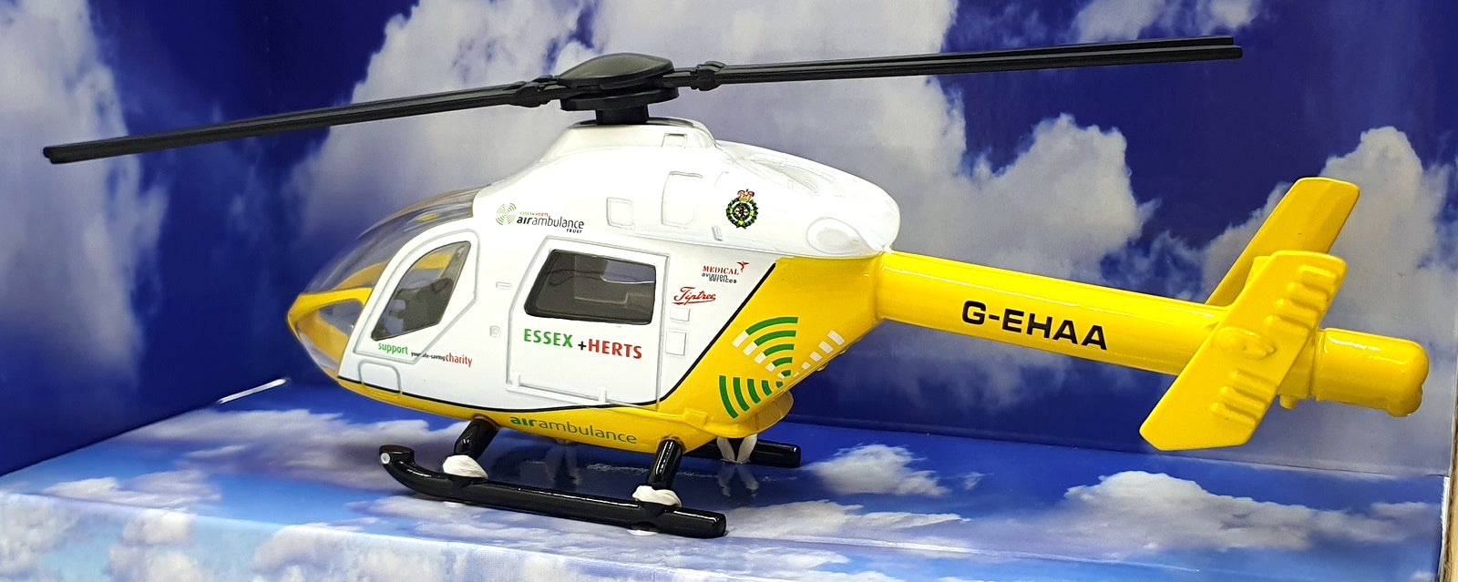 Richmond Toys Appx 15cm Long 323128 - Essex & Herts Air Ambulance - G-EHAA
