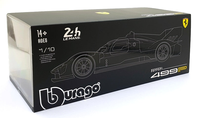 Burago 1/18 Scale Diecast 18-16313 - Ferrari 499P #83 24 Hr Le Mans