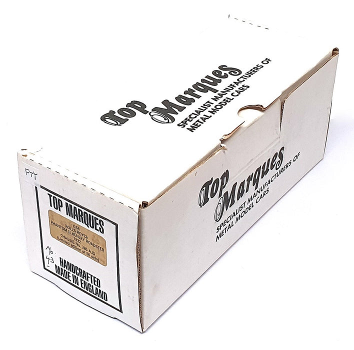 Top Marques 1/43 Scale GS6 - 1932 Rolls Royce Phantom II Henley Roadster Ltd. 50