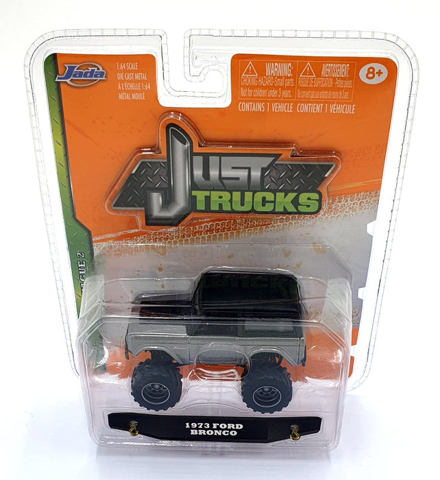 Jada Just Trucks 1/64 Scale 14020A - 1973 Ford Bronco Orange Box - Silver/Black