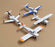 Daron Hot Wings Private Series 19202 - 4 Piece Aircraft Set - White
