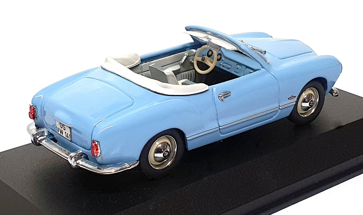 Minichamps 1/43 Scale 5031 - Volkswagen Karmann Ghia Cabrio - Lt. Blue