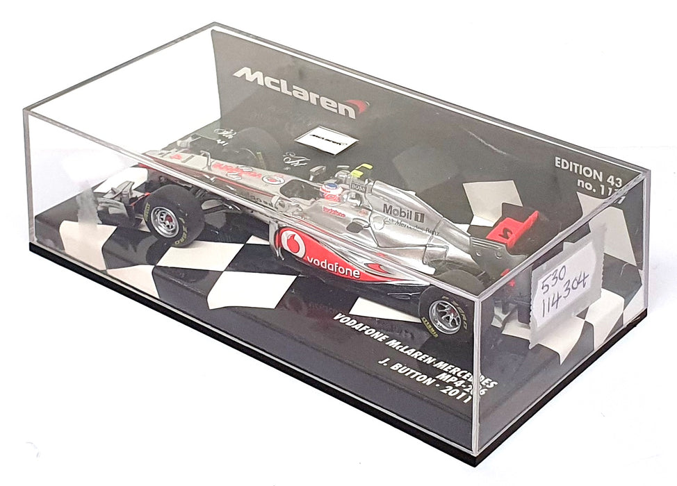 Minichamps 1/43 Scale 530 114304 F1 Vodafone McLaren Mercedes MP4/26 2011 Button