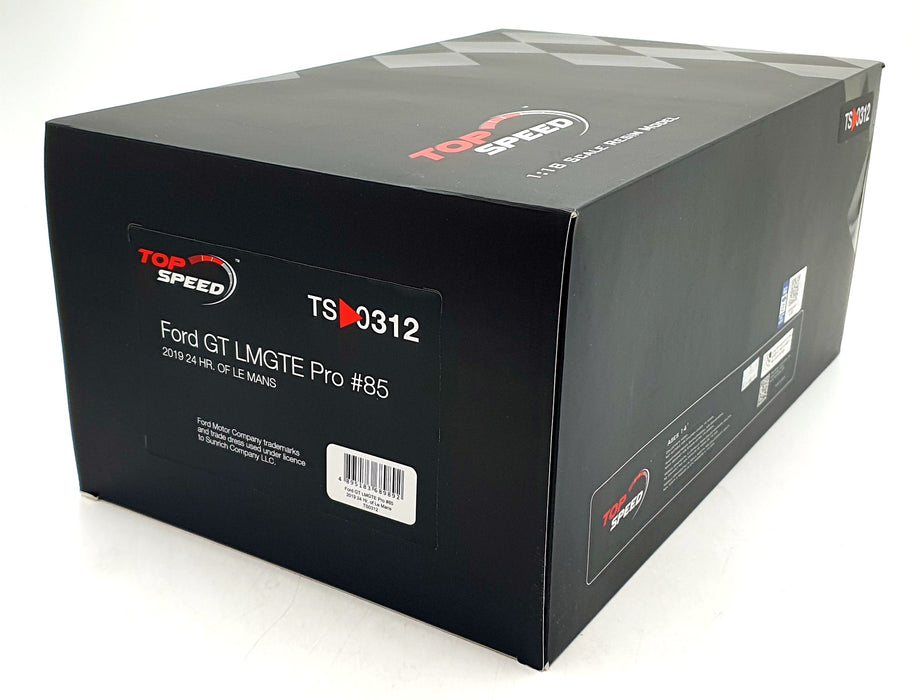 Top Speed 1/18 Scale TS0312 - Ford GT LMGTE Pro #85 2019 Le Mans