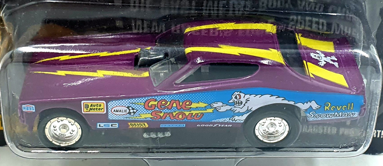 Johnny Lightning 1/64 Scale 323-01 - Dragsters USA Snowman - Purple/Yellow