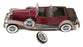Franklin Mint 1/24 Scale 31025F - 1930 Duesenberg J Derham - Maroon/Beige
