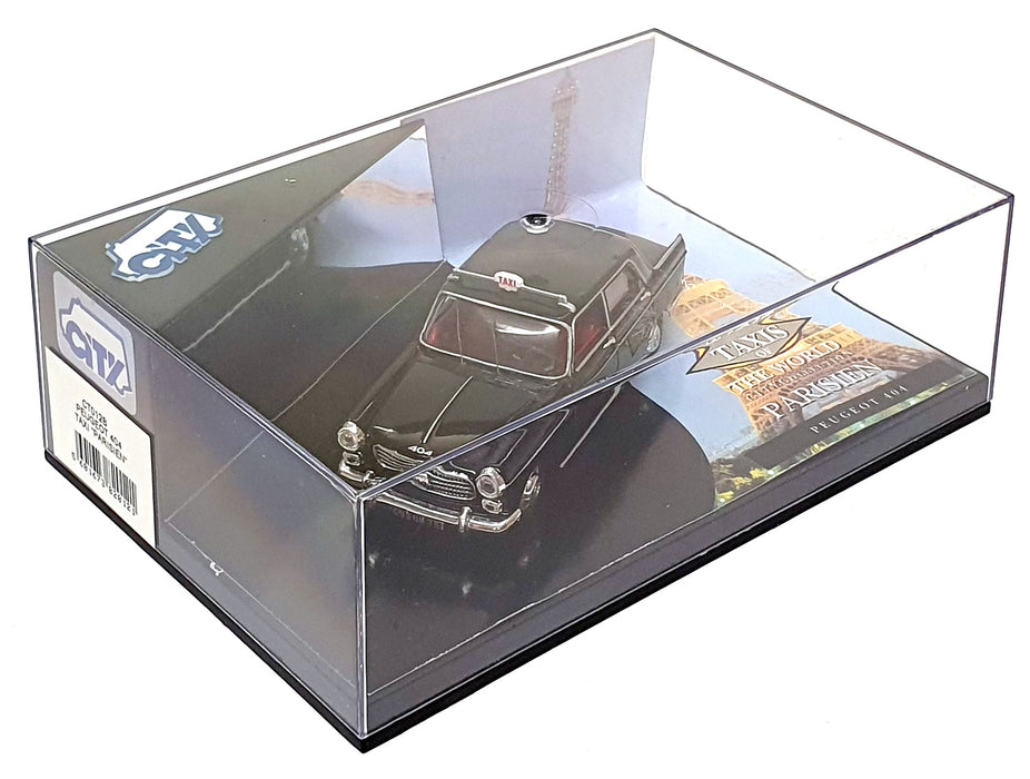 City Models 1/43 Scale Diecast CT012B - Peugeot 404 Paris Taxi - Black