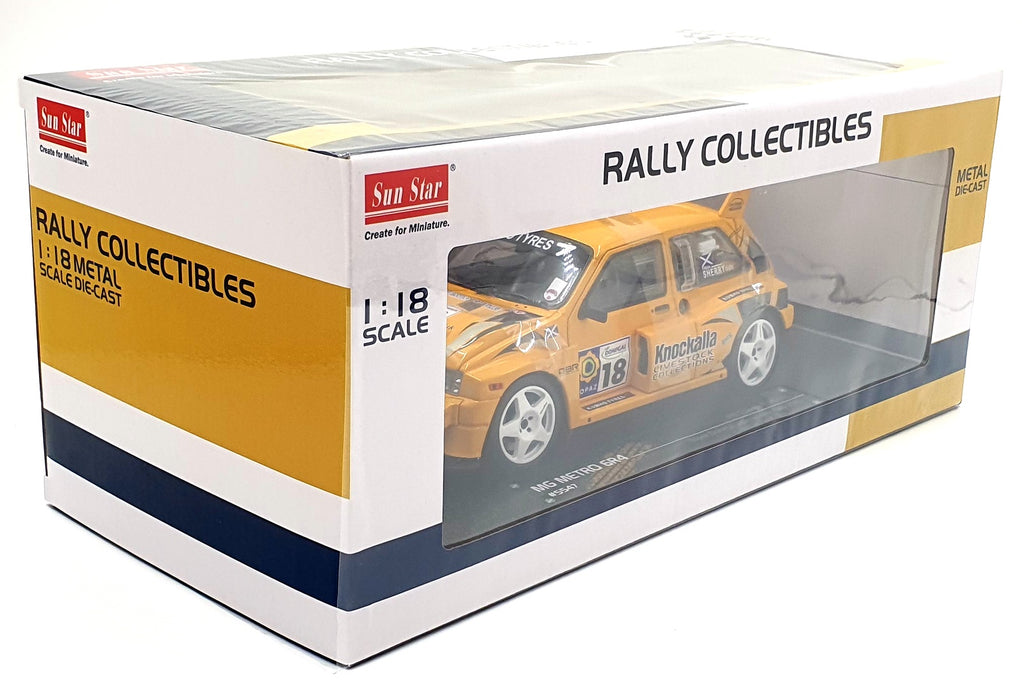 Sun Star 1/18 Scale 5547 - MG Metro 6R4 #18 Topaz Donegal Rally 2010